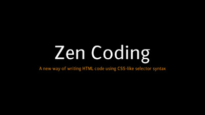 Zen Coding Eklentisi , Kullanımı ve Kurulumu